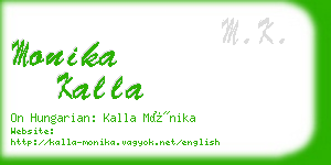 monika kalla business card